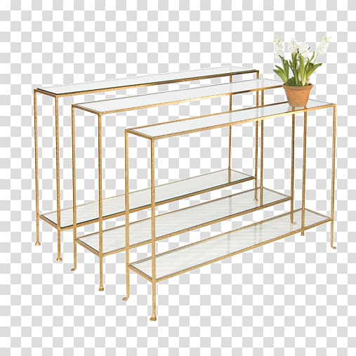 Bedside Tables Coffee Tables Furniture Gold leaf, Glass Shelf transparent background PNG clipart