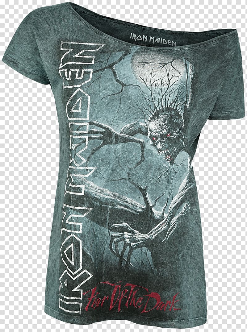Fear of the Dark T-shirt Iron Maiden EMP Merchandising, T-shirt transparent background PNG clipart