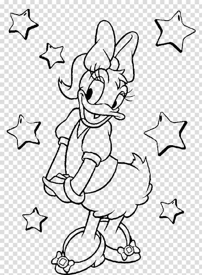 donald duck and daisy coloring pages