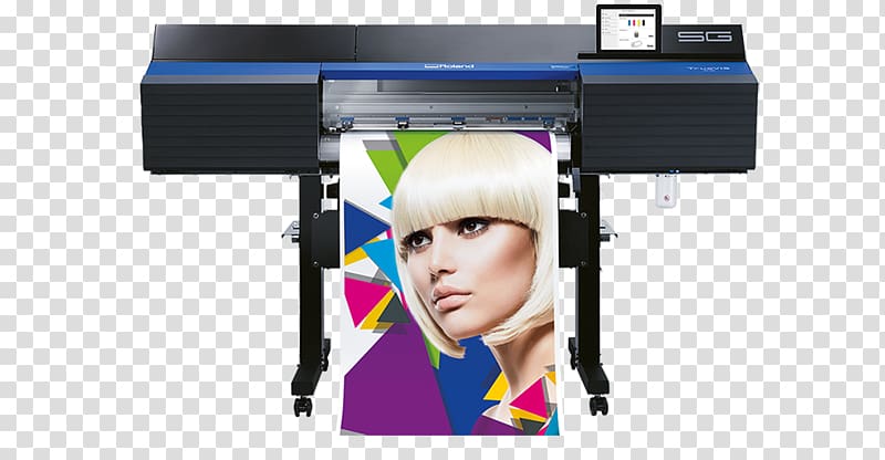 Roland DG Roland Corporation Wide-format printer Printing, printer transparent background PNG clipart
