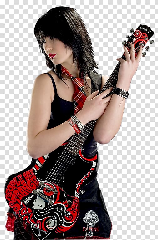 Guitar Musician The Matrix Woman Painting, female models transparent background PNG clipart