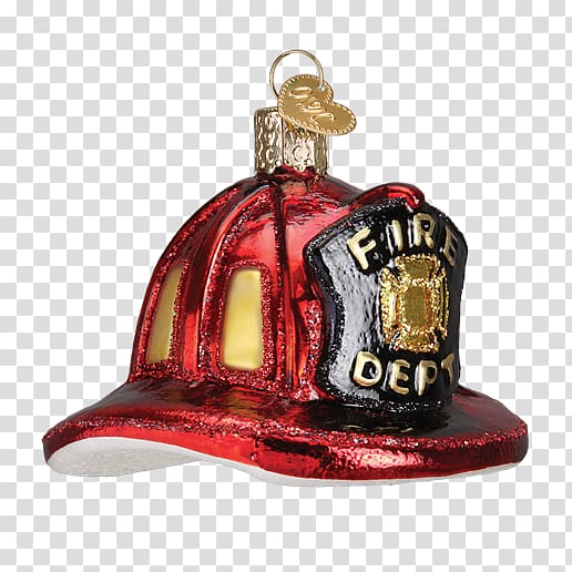 Christmas ornament Firefighter Fire station Gift Fire hydrant, hand-painted food material transparent background PNG clipart
