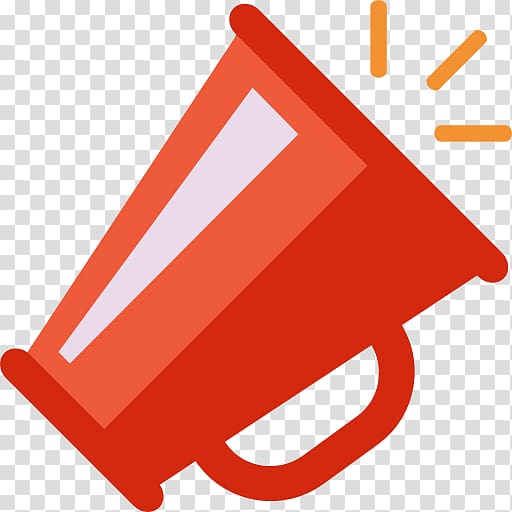 Iconfinder Icon, Red megaphone transparent background PNG clipart