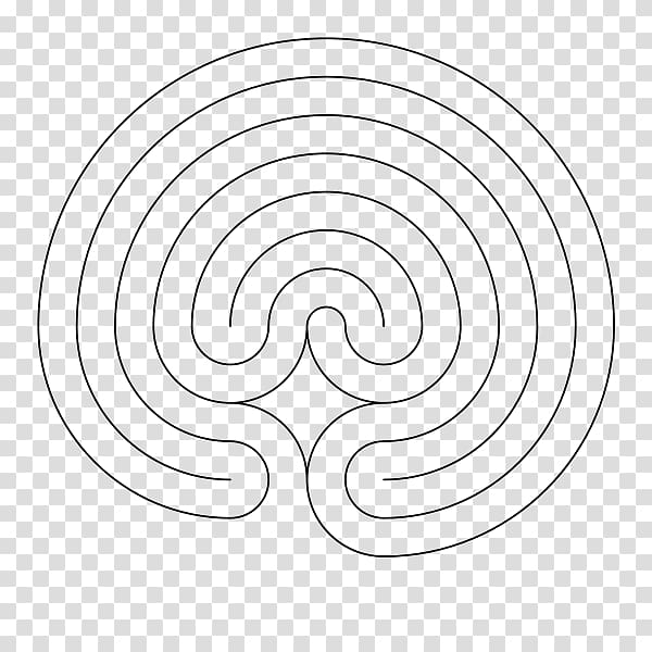 Labyrinth Chartres Spiral Circle Mandala, labyrinth transparent background PNG clipart