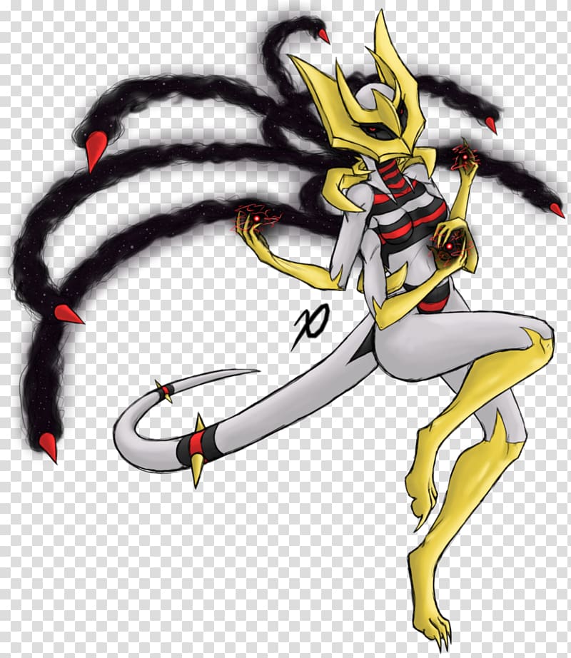Giratina Pokémon Platinum Drawing Human Form Transparent Background.