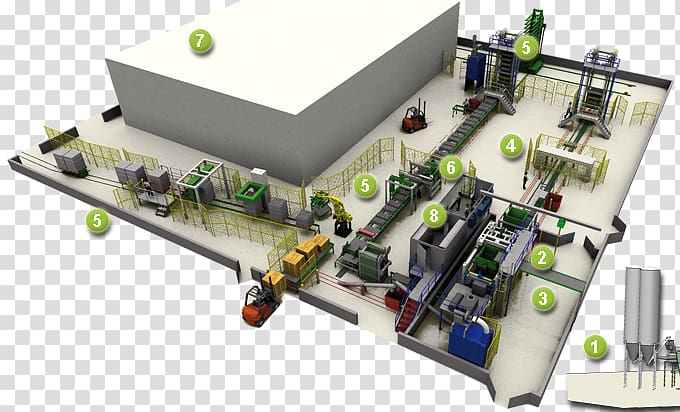 Prefabrication Concrete plant Machine Cement Mixers, advanced technology transparent background PNG clipart