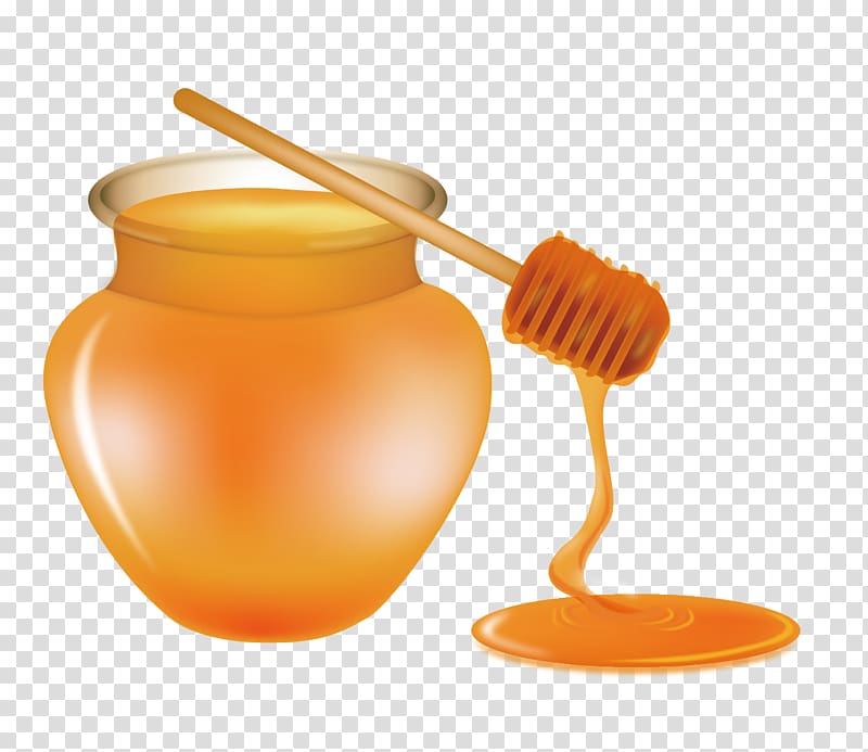 Ice cream Pancake Bee Honey Syrup, honey transparent background PNG clipart