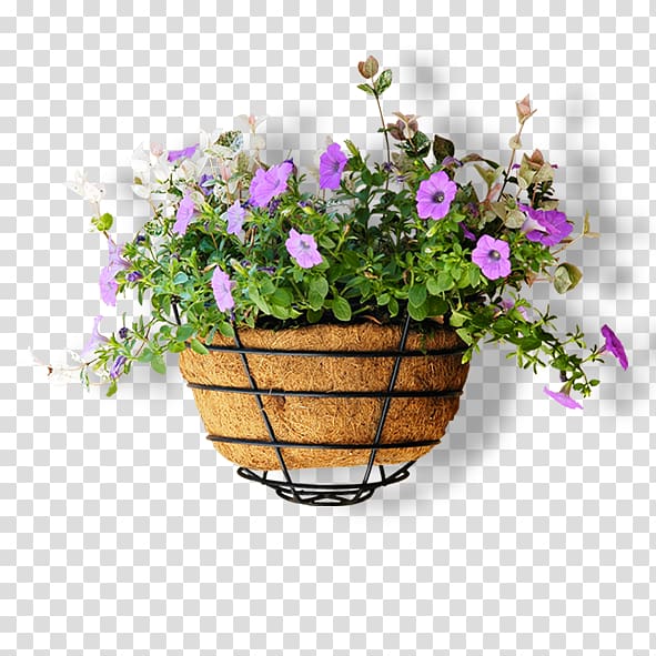 purple petaled flowers inside metal vase, Flowerpot Computer file, Full of small purple flower pot transparent background PNG clipart