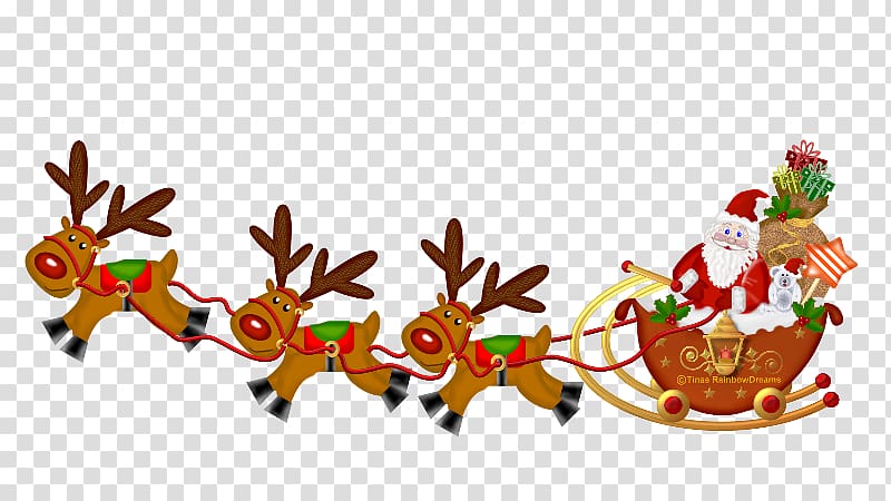 Santa Claus Christmas New Year\'s Day , santa sleigh transparent background PNG clipart