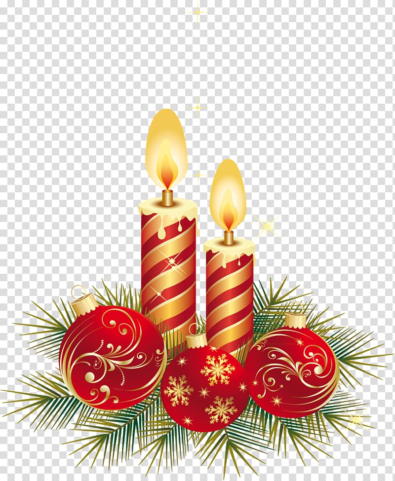 Christmas ornament Candle , natal transparent background PNG clipart
