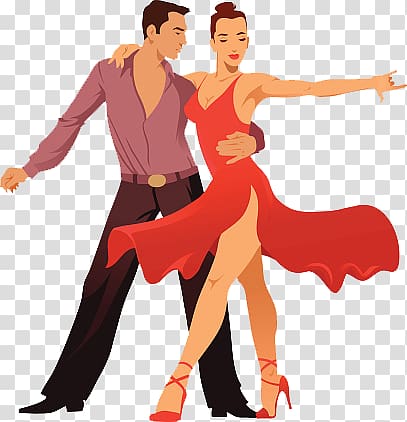 latin dancing hand-painted transparent background PNG clipart