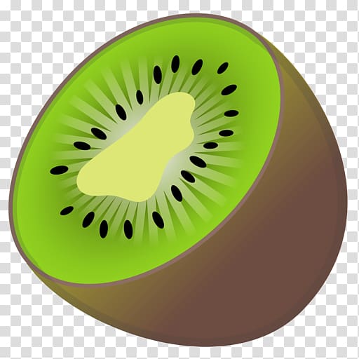 Kiwifruit Emoji Actinidia deliciosa Food, kiwi fruit transparent background PNG clipart