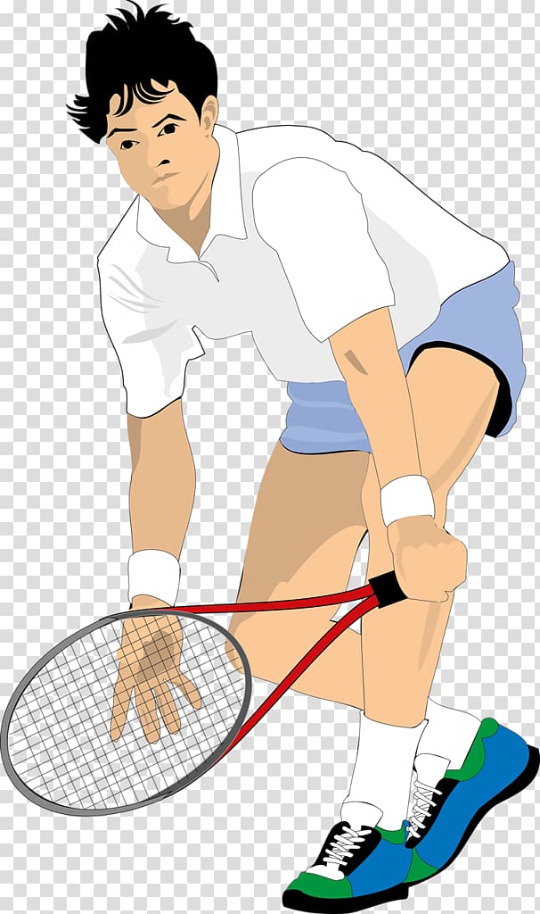 man playing tennis , Tennis player Cartoon , tennis player transparent background PNG clipart