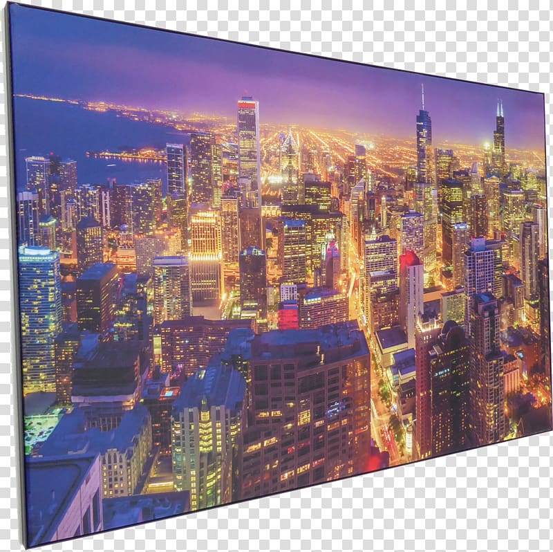 Chicago Skyline Frames Painting, painting transparent background PNG clipart