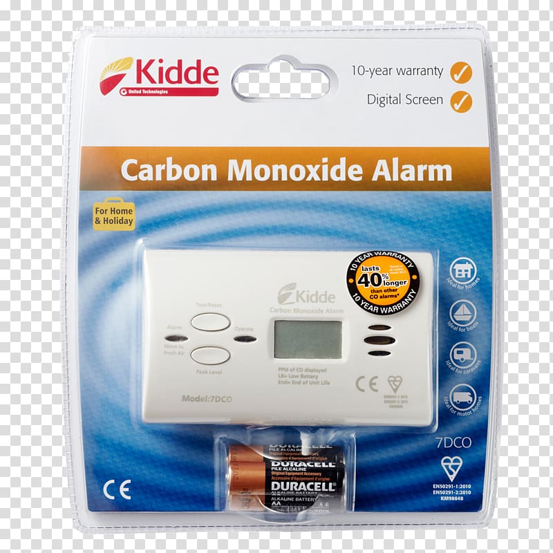 Carbon monoxide detector Kidde Alarm device Smoke detector, Business transparent background PNG clipart