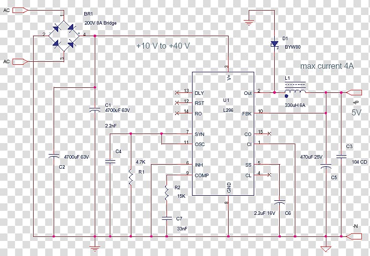 Switched-mode power supply Voltage regulator Power Converters Electronic circuit Line, Electronic circuit transparent background PNG clipart