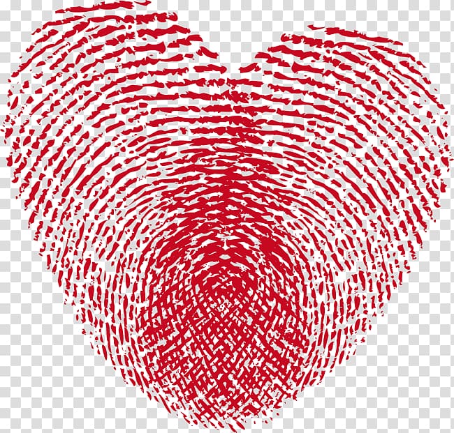 Fingerprint Heart Footprint , heart transparent background PNG clipart