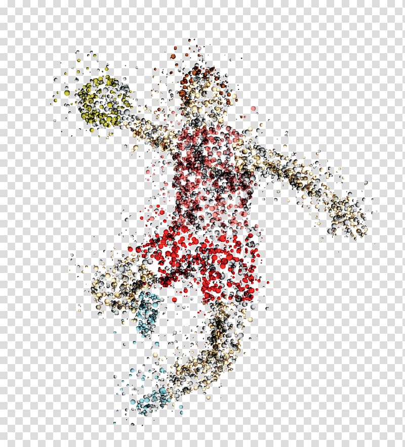 basketball player art illustration, Neuss Handball Sport Illustration, Creative Basketball Players transparent background PNG clipart