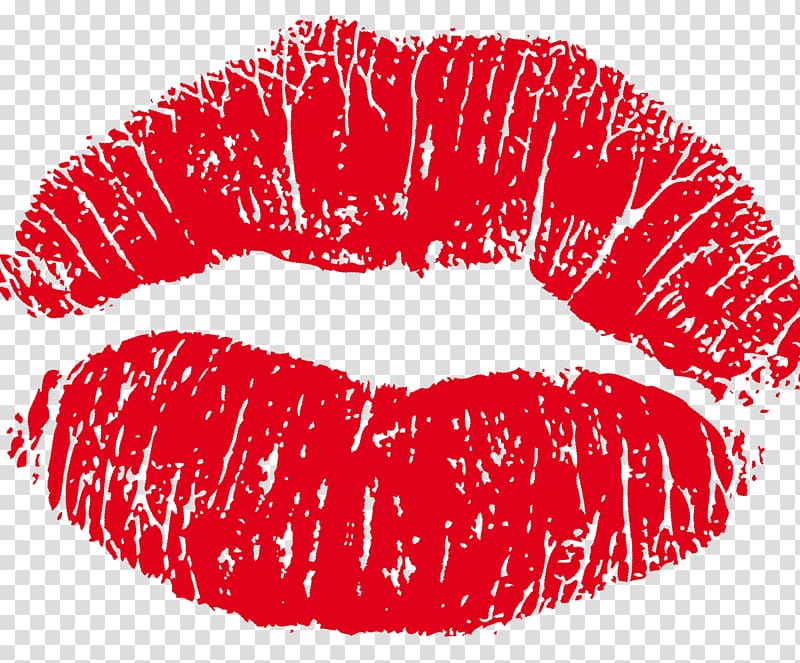 Lipstick Mouth Close-up Font, kiss transparent background PNG clipart