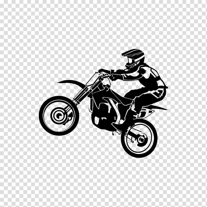 Sticker Motorcycle Wall decal Motocross, Supercross transparent background PNG clipart