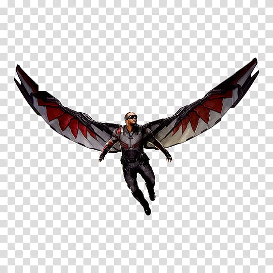 Falcon Captain America War Machine Vision Black Widow, falcon transparent background PNG clipart
