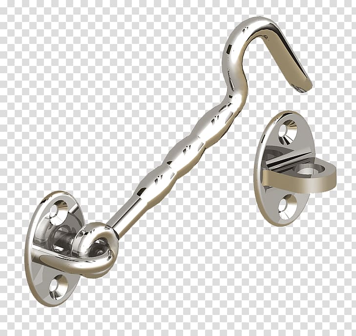 Latch Hook Hinge Stainless steel, hook transparent background PNG clipart