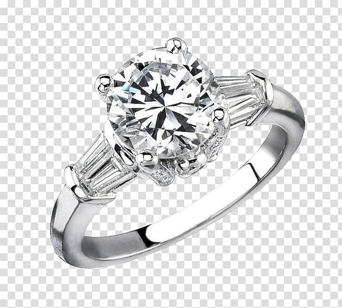 Engagement ring Jewellery Diamond Gemstone, Diamond ring transparent background PNG clipart
