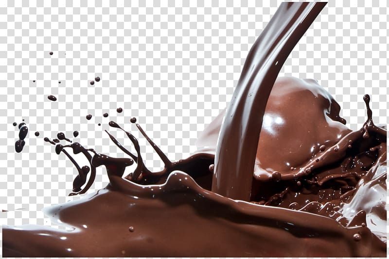 pouring chocolate milk, Bonbon Stuffing Chocolate milk Food, Chocolate sauce transparent background PNG clipart