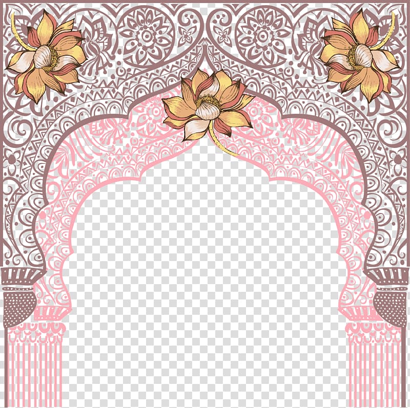 floral arch illustration, Malaysiau2013Thailand border, Thailand border wind transparent background PNG clipart