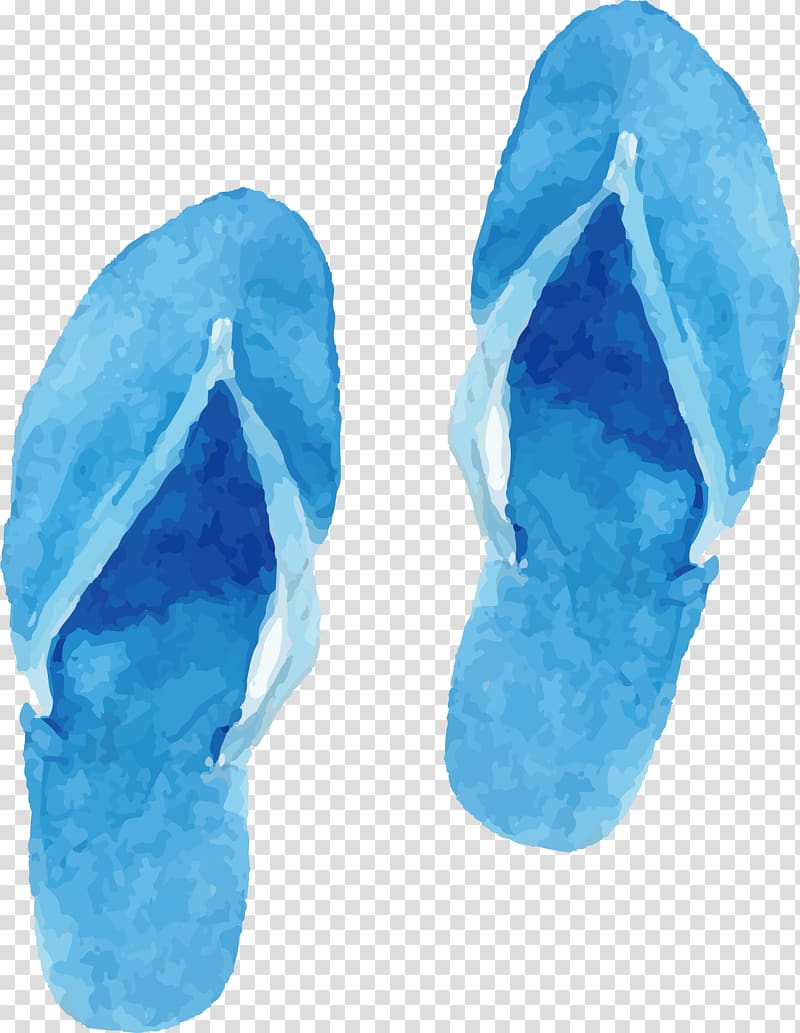 Euclidean Drawing Watercolor painting, Cartoon sandals transparent background PNG clipart