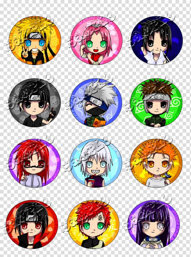 Pin Badges Button Collage Barnes & Noble, Naruto Button transparent background PNG clipart