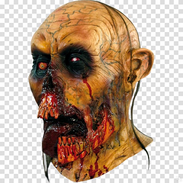 Mask Halloween costume Zombie Costume party, mask transparent background PNG clipart