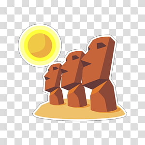 Moai Emojipedia Sticker Statue, Emoji transparent background PNG clipart