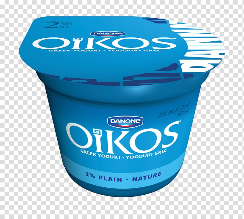 Greek yogurt Greek cuisine Yoghurt Danone Oikos, others transparent background PNG clipart