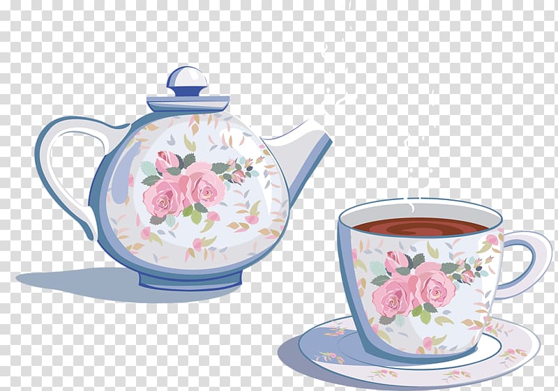 Teapot Teacup Portable Network Graphics, porcelain pots transparent background PNG clipart