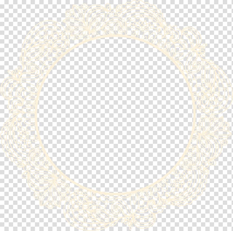 Symmetry Brown Pattern, Yellow frame transparent background PNG clipart