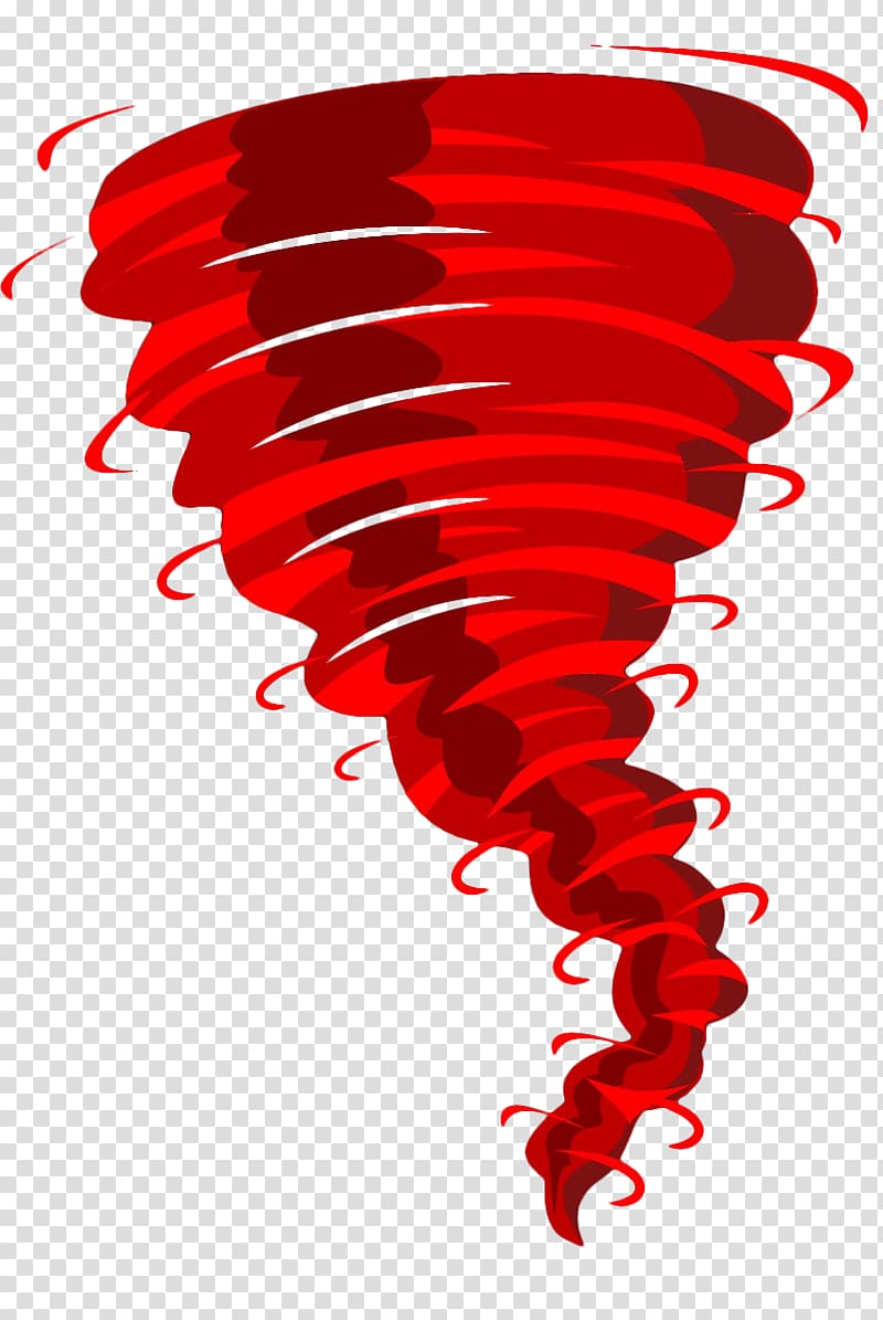 Tornado , Hand painted red hurricane transparent background PNG clipart