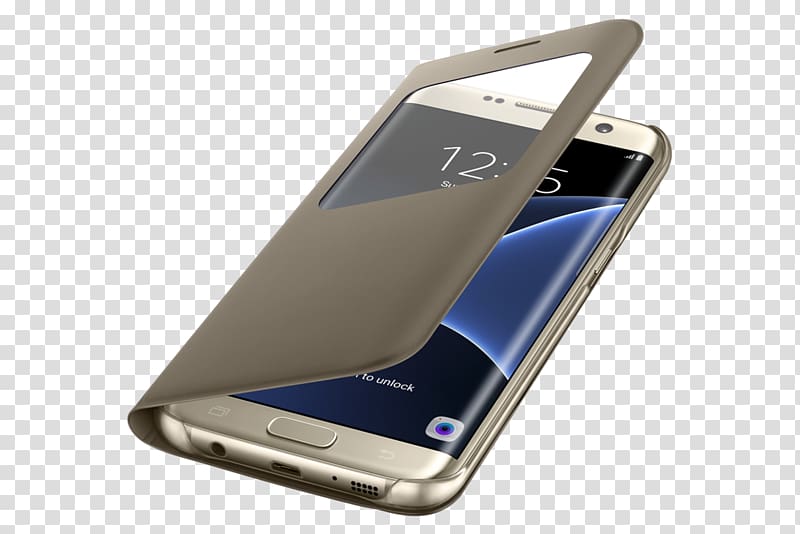 Samsung Galaxy S7 Edge (G935) Silver / Single SIM Samsung S-View Flip Cover for Galaxy S7 Edge Samsung Group, samsung transparent background PNG clipart
