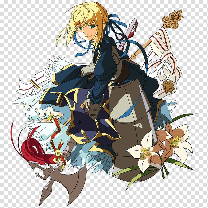 Fate/stay night Saber Archer Anime Fate/Zero, halberd transparent background PNG clipart