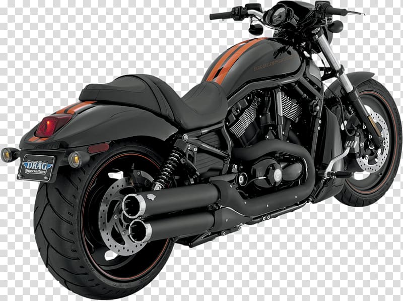 Exhaust system Harley-Davidson VRSC Muffler Motorcycle, motorcycle transparent background PNG clipart