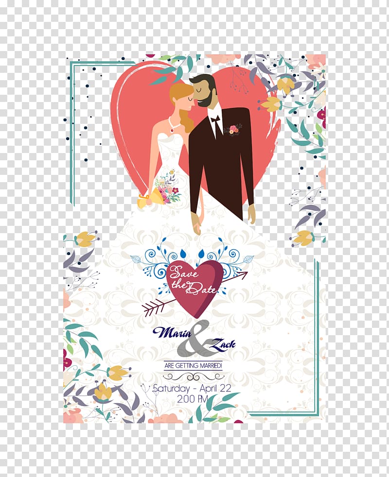 Wedding invitation Bridegroom Marriage, Bride marriage transparent background PNG clipart