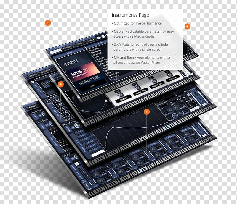 Cakewalk Rapture Session & Pro Z3TA+ 2 Sound Synthesizers Computer Software, musical instruments transparent background PNG clipart