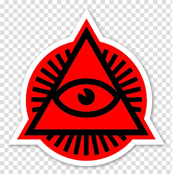 Eye of Providence Third eye Symbol Thought, red shopping malls promotional stickers transparent background PNG clipart