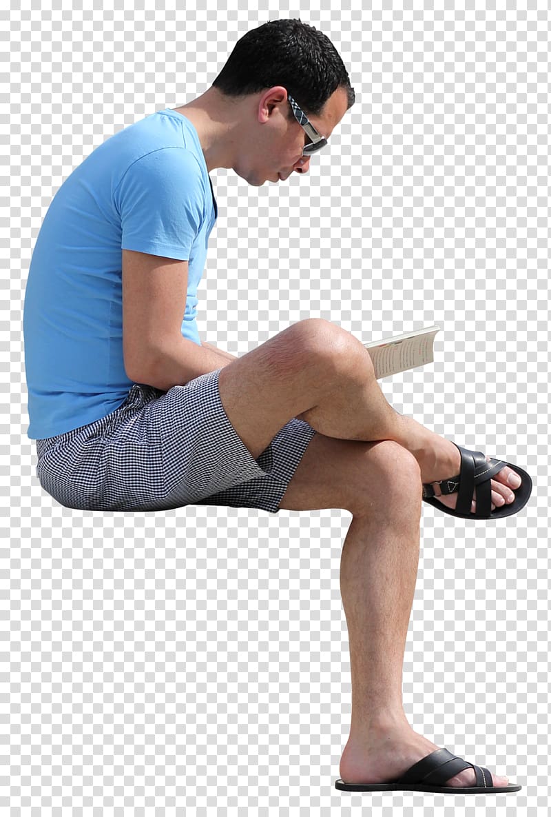 Sitting man transparent background PNG clipart