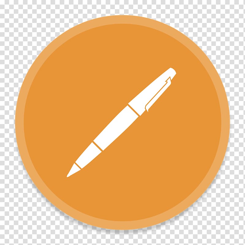 pen , orange font, Pages transparent background PNG clipart