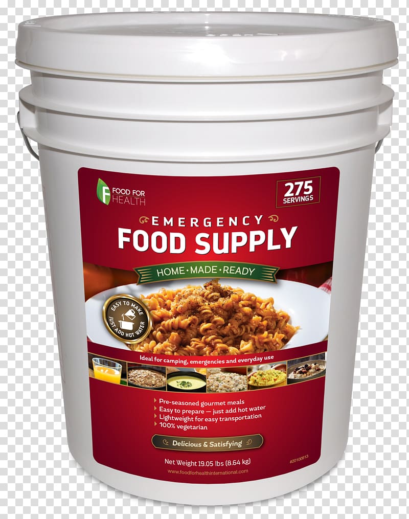 Food storage Survival kit Emergency Meal, rice bucket transparent background PNG clipart