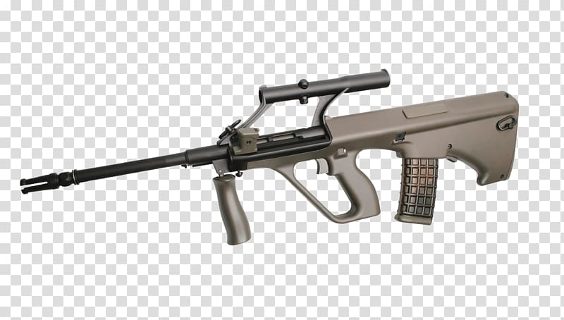 Assault rifle Airsoft Guns Steyr AUG Steyr Mannlicher, assault rifle transparent background PNG clipart