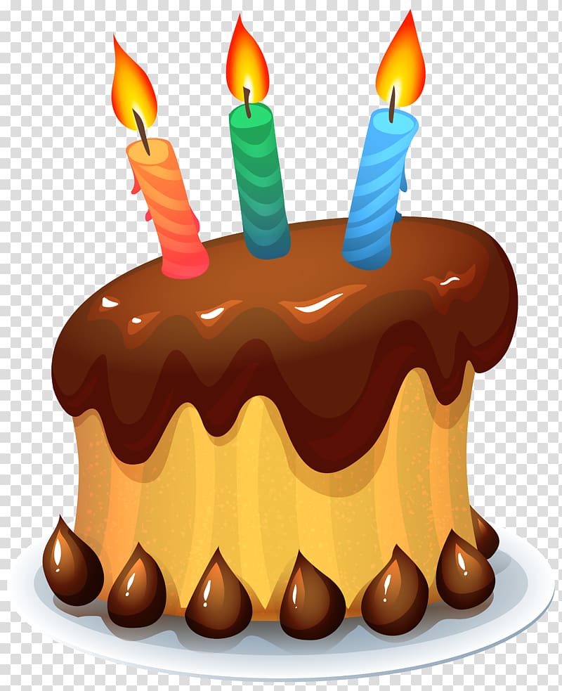 chocolate birthday cake clip art