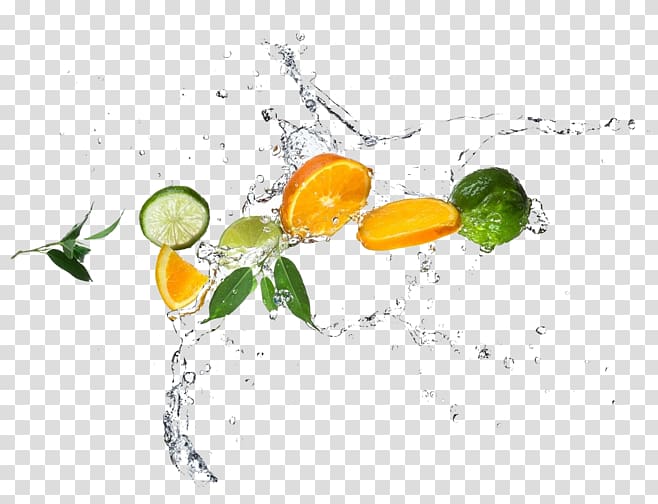 Fruit Auglis Orange, Lemon water bead mixed transparent background PNG clipart