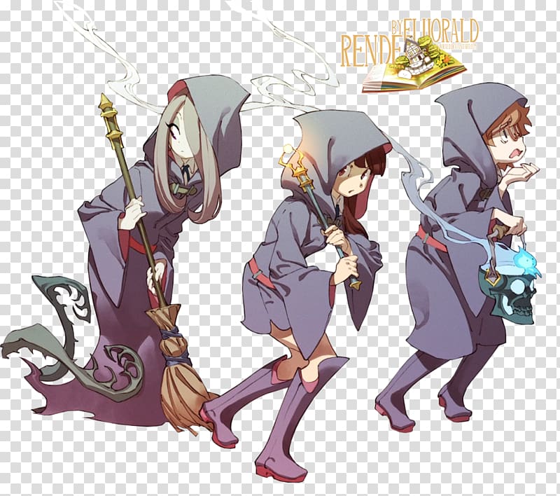 Drawing Witchcraft Anime Cartoon, Little Witches transparent background PNG clipart